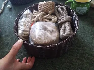 تجریه خرید سبد حصیر بافی مدل نسیم