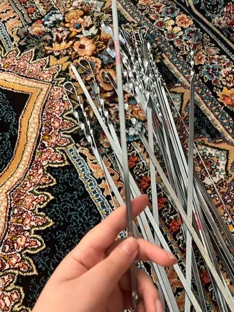 سیخ جگر مدل مفتولی 55cm بسته 12 عددی