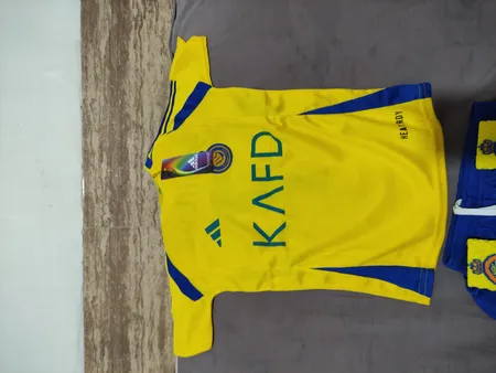 ست پنج تکه لباس ورزشی پسرانه طرح النصر مدل رونالدو 2024