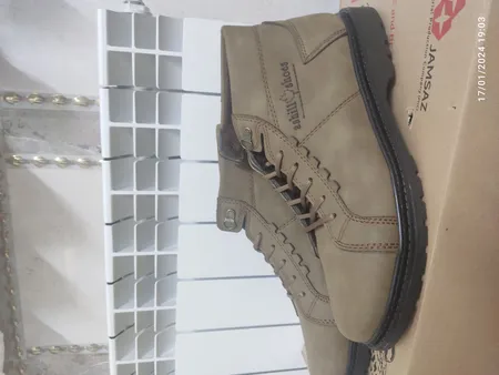 نیم بوت مردانه مدل شیک گام رنگ کرم