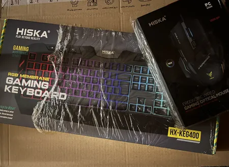 کیبورد گیمینگ هیسکا مدل HX-KEG400 RGB، سوییچ ممبران، Full-Size نورپردازی RGB