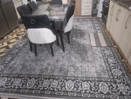 گلیم ماشینی دنیای فرش مدل لعیا کد 2004