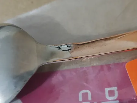 قاشق و چنگال مسی طرح سرباز هخامنشی مدل 2