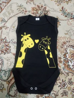 بادی نوزادی طرح زرافه کد 202