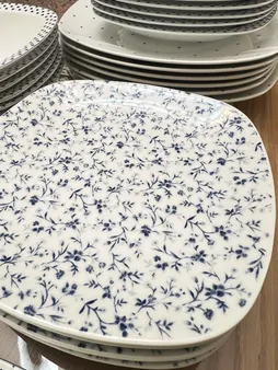 سرویس غذاخوری 27 پارچه چینی زرین ایران مدل کواترو ورنیکا درجه یک