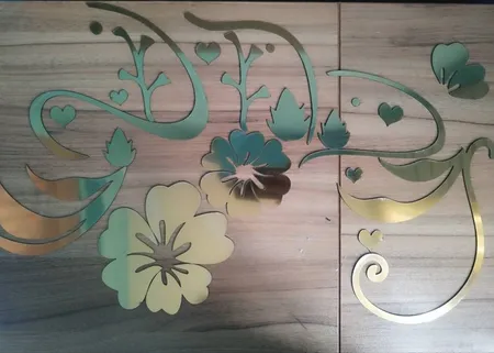 آینه دکوپدیده مدل Flower1001