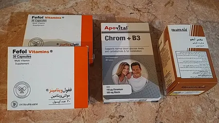 قرص کروم و ب3 آپوویتال بسته 30 عددی