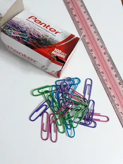 گیره کاغذ پنتر مدل متالیک سایز 28 میلی متر