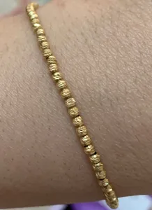 تجریه خرید دستبند زنجیبری طلا 18 عیار زنانه ماوی گالری مدل البرناردو پیوسته