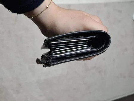 کیف پول زنانه چرم مشهد مدل D5571-001
