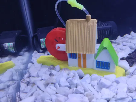 کلبه حباب ساز تزیینی آکواریوم کد 0011