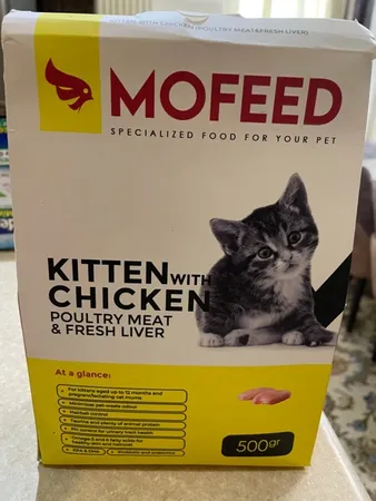 غذای خشک بچه گربه مفید مدل Chiken وزن 500 گرم