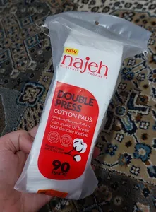 تجریه خرید پد پاک کننده آرایش صورت ناژه مدل پنبه‌ای کد 02 بسته 90 عددی