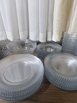 بشقاب خورش خوری نوری تازه سری دیاموند مدل 401012T بسته 6 عددی