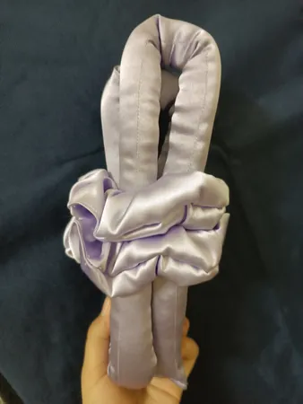 بیگودی مو مدل پرنسس طرح روبان به همراه کش مو بسته 2 عددی