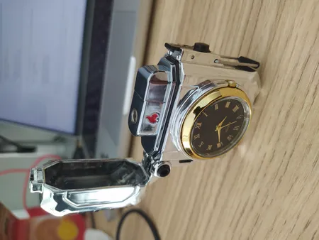 فندک مدل ساعتی آینه دار کد 485