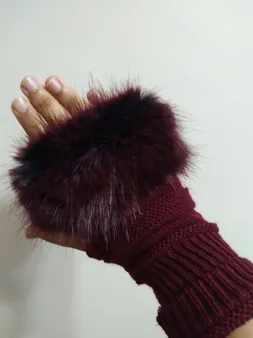 دستکش بافتنی زنانه مدل LUXE _ 03