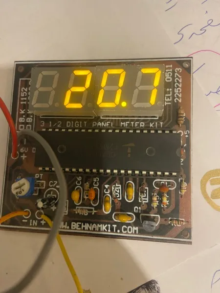 کیت آموزشی بهنام کیت مدل ولت‌متر و آمپرمتر دیجیتال