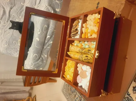 ست سطل و جای دستمال کد 4021 به همراه جعبه تی بگ و جاکاردی