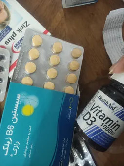 قرص سیستین B6 زینک رازک بسته 60 عددی