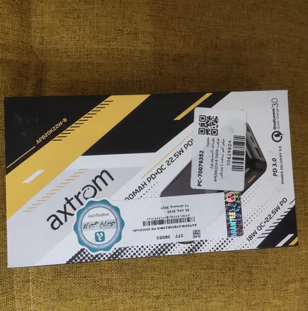 پاوربانک 18 وات اکستروم مدل APB20K22W-B ظرفیت 20000 میلی آمپر ساعت