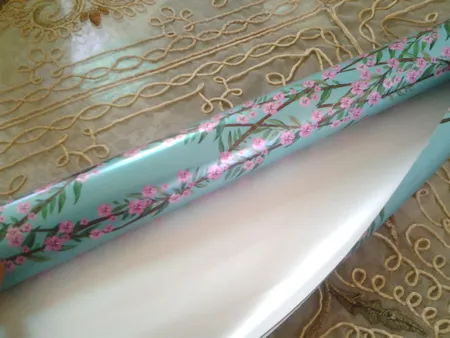 کاغذ کادو طرح شکوفه بهاری بسته 5 عددی