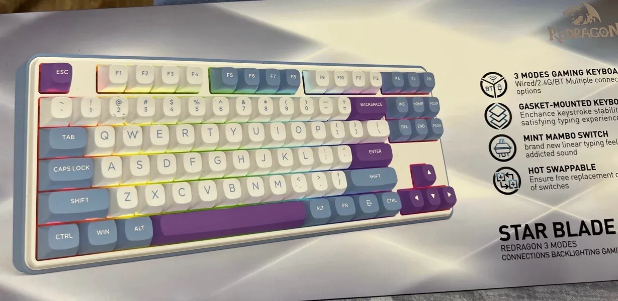 کیبورد گیمینگ ردراگون مدل K707 WBP PRO