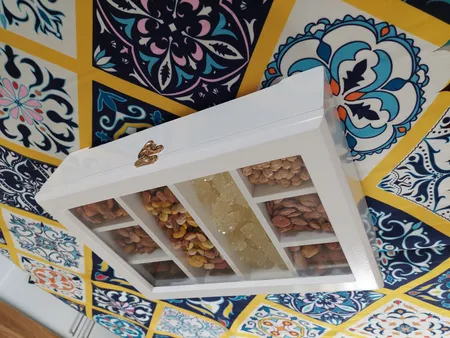 جعبه هدیه مدل 8 پارت چوبی AM