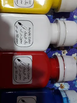 رنگ اکریلیک کد 4 حجم ۶۰ میلی لیتر بسته ۴ عددی