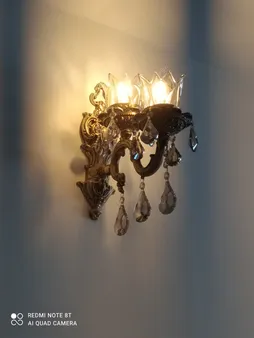 چراغ دیواری دو شعله چشمه نور کد S3559.1+1-A