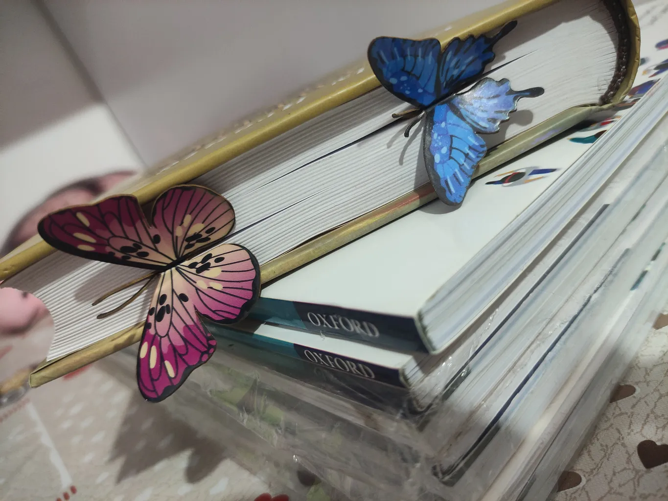 نشانگر کتاب باروچین مدل پروانه ها کد bk-19 بسته 2 عددی