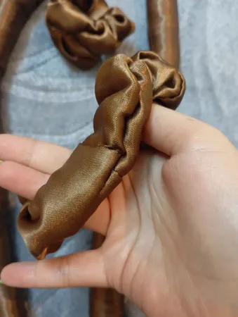 بیگودی مدل کرلی روبان به همراه کش مو بسته 2 عددی