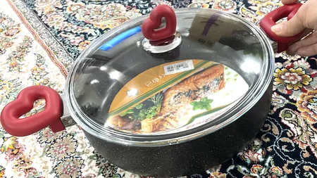 قابلمه زرساب مدل کوتاه قلبی کد GH-426KG سایز 26