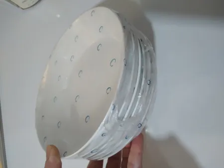 بشقاب خورش خوری زی مدل فرم اس 19 سفید درجه 3 بسته شش عددی