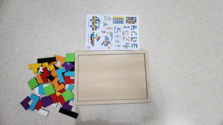 پازل 40 تکه مدل تانگرام روسی