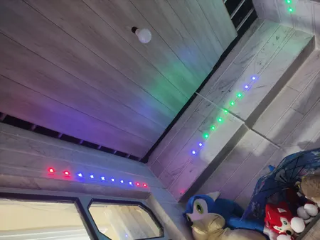 ریسه ال ای دی مدل رنگی RGB طول 10 متر