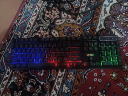 کیبورد و موس مخصوص بازی مدل K96، سوییچ ممبران، Full-Size، نورپردازی RGB