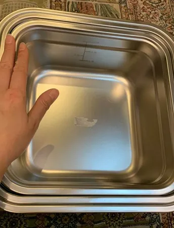 لگن ایوریا مدل SQUARE  مجموعه 3 عددی