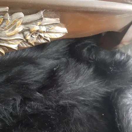 فرش ماشینی تیگران مفشوو مدل فانتزی زمینه مشکی