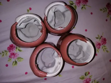 گلدان طرح دختران کاکتوس کد ck111 مجموعه ۴ عددی