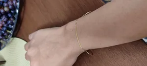 تجریه خرید دستبند طلا 18 عیار زنانه مدل هرینگبون