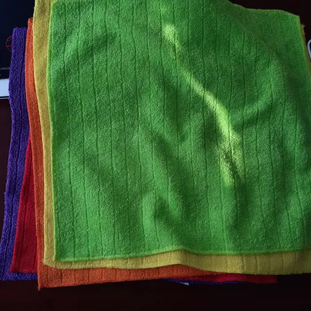 دستمال میکروفایبر نظافت خودرو تاپ کلین مدل 6412 بسته 5عددی