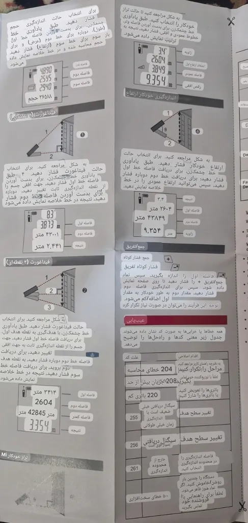 متر لیزری دیجیتال مستک مدل S6 50M