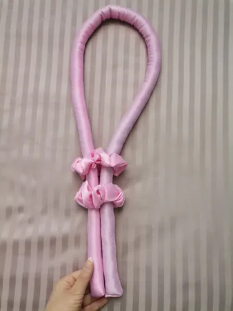 بیگودی مو مدل پرنسس طرح روبان به همراه کش مو بسته 2 عددی