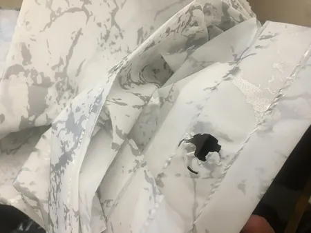 پرده حمام کد PH189 سایز 180x200 سانتی متر