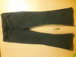 تجریه خرید شلوار جین زنانه مدل دمپا گشاد رنگ زغالی