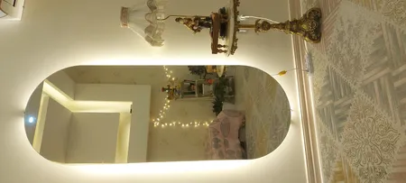 آینه مدل قدی هلالی بک لایت کد 170