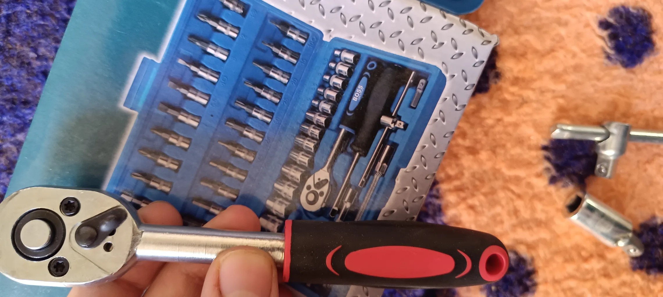 مجموعه 46 عددی آچار و سری بکس باس کد 46s