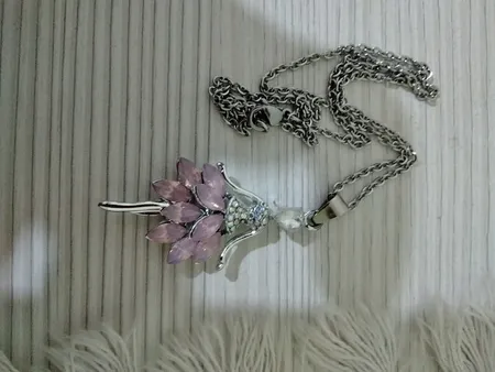 گردنبند دخترانه طرح بالرین کد 084