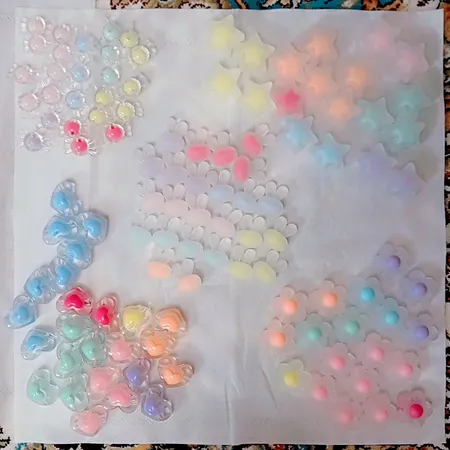 مهره دستبند مدل شکلات یخی بسته 25 عددی